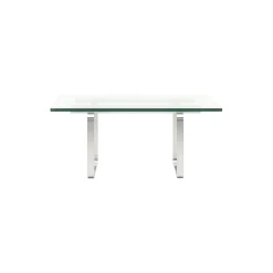 CH106 sofabord, klar/stål