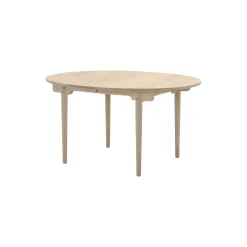 CH337 spisebord, hvidolieret eg