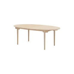 CH338 spisebord, hvidolieret eg