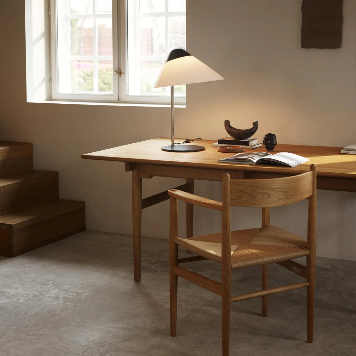 CH327 spisebord, olieret eg