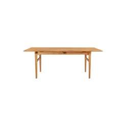 CH327 spisebord, olieret teak/olieret eg