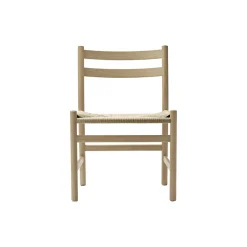 CH47 spisebordsstol, hvidolieret eg/natur