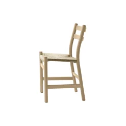 CH47 spisebordsstol, hvidolieret eg/natur