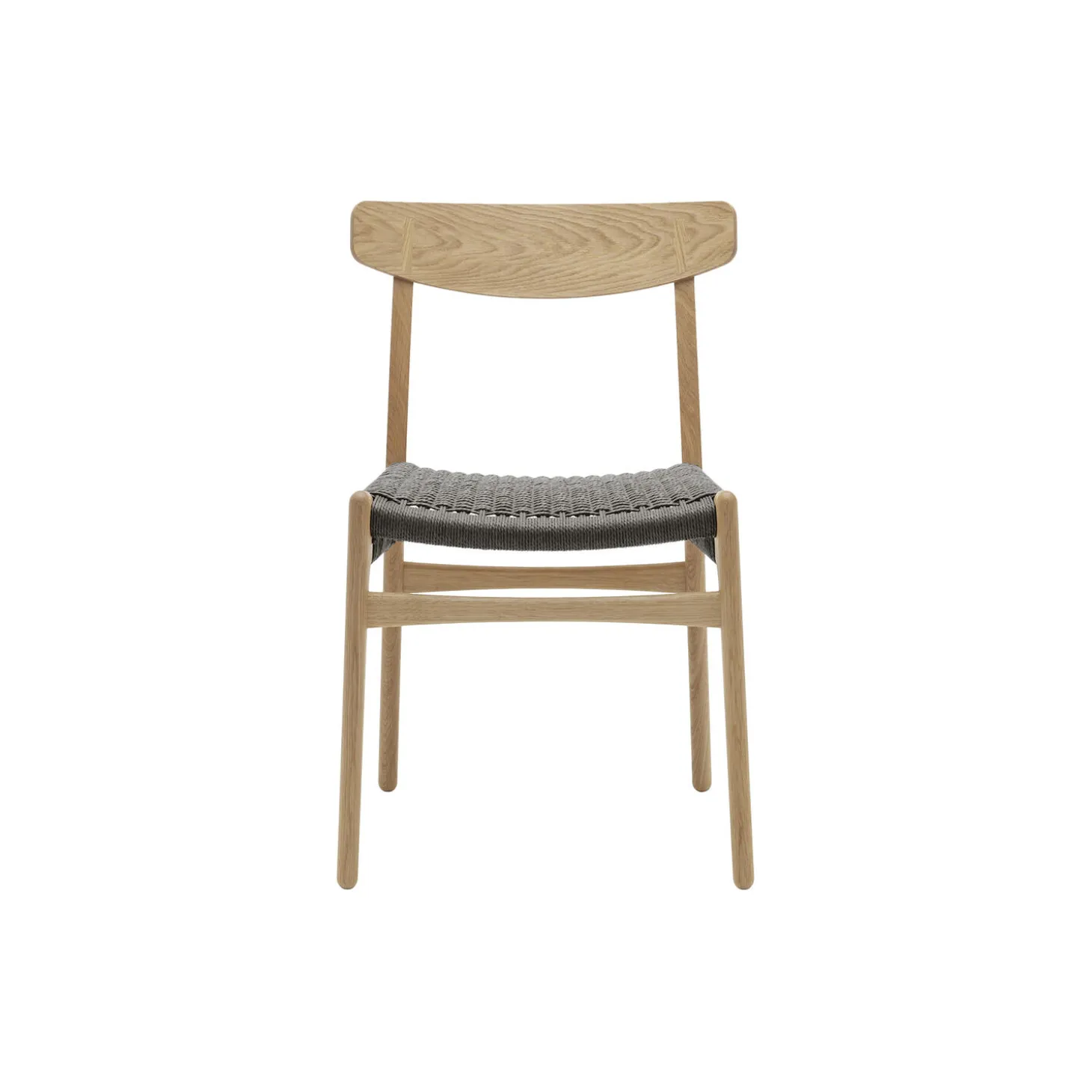 CH23 spisebordsstol, lakeret eg/sort