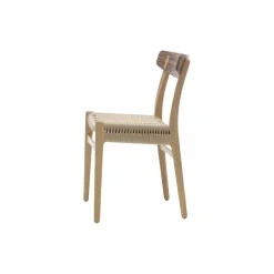 CH23 spisebordsstol, olieret eg/olieret valnød/natur