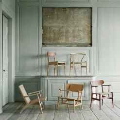 CH23 spisebordsstol, olieret eg/olieret valnød/natur