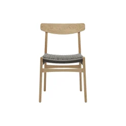 CH23 spisebordsstol, olieret eg/sort