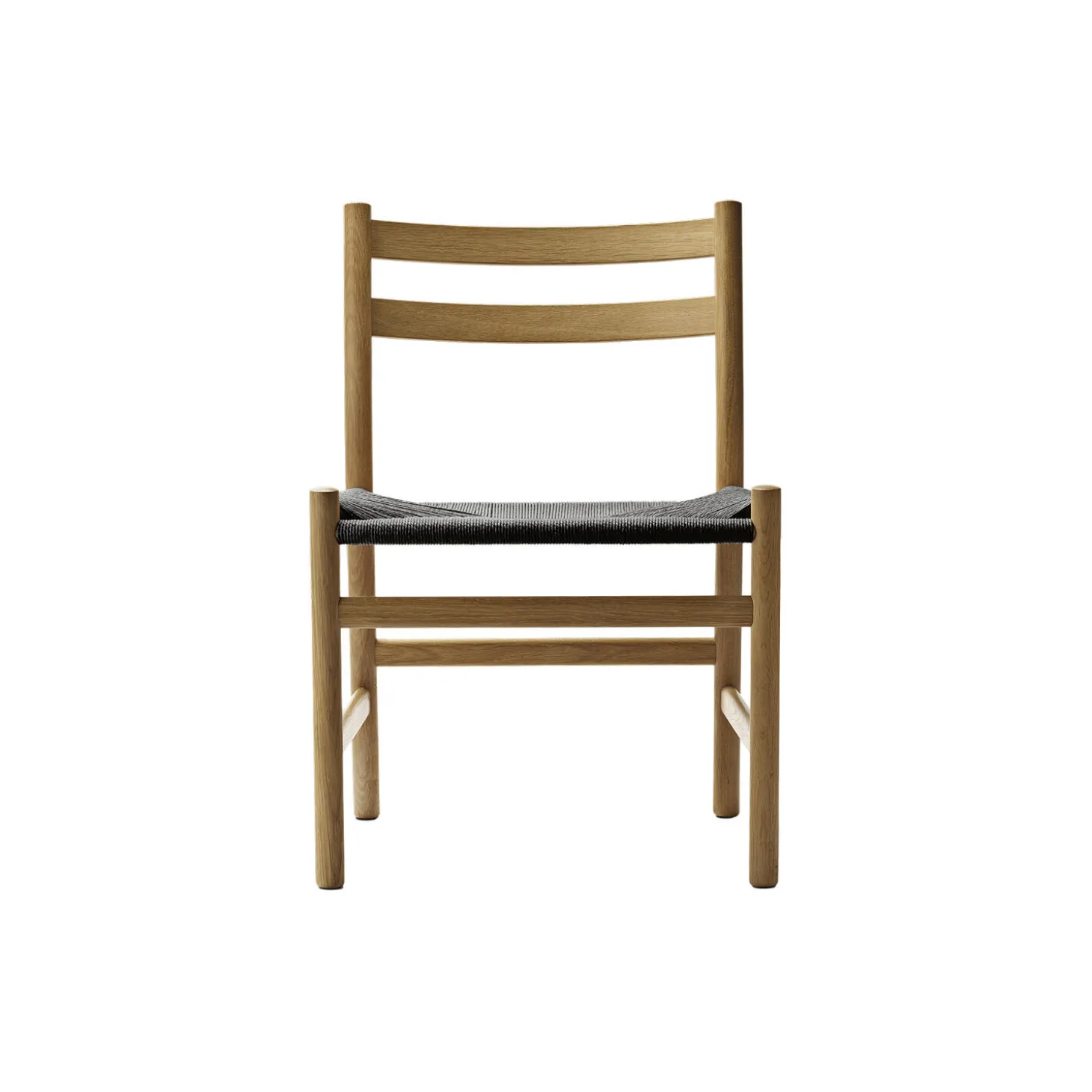 CH47 spisebordsstol, olieret eg/sort