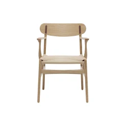 CH26 spisebordsstol, olieret eg/olieret valnød/natur