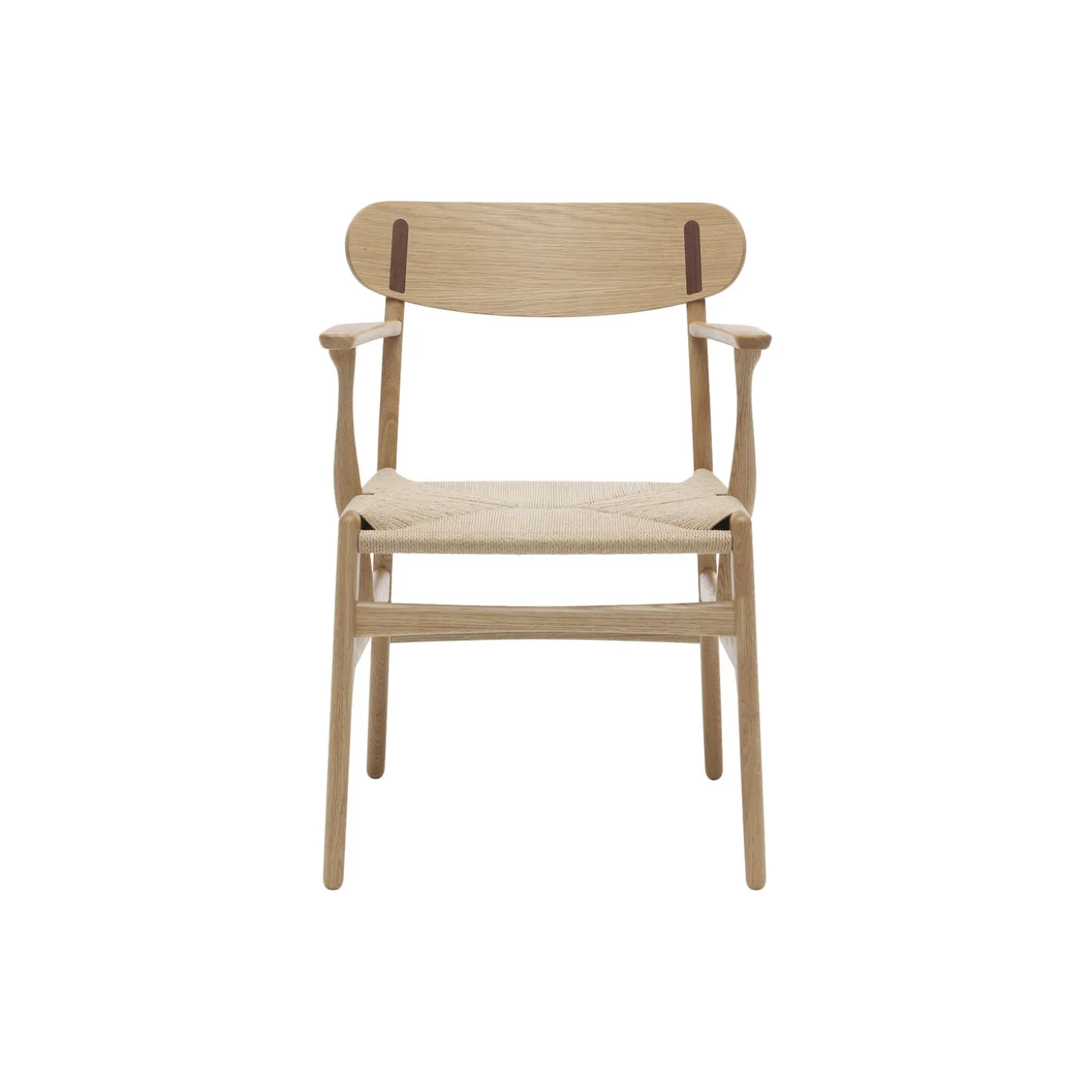 CH26 spisebordsstol, olieret eg/olieret valnød/natur