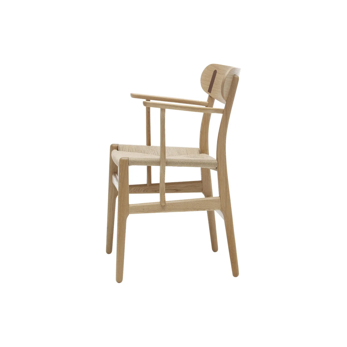 CH26 spisebordsstol, olieret eg/olieret valnød/natur