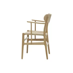 CH26 spisebordsstol, olieret eg/olieret valnød/natur