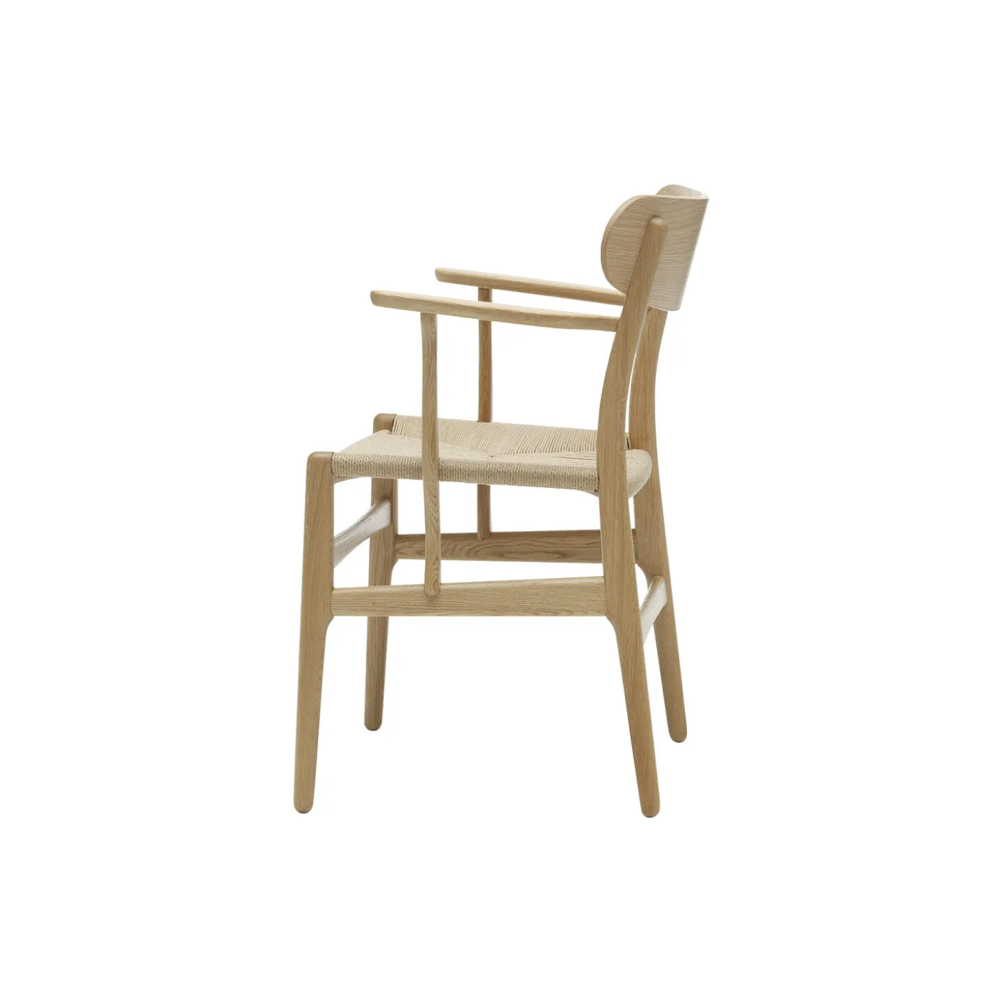 CH26 spisebordsstol, olieret eg/olieret valnød/natur