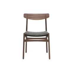 CH23 spisebordsstol, olieret valnød/sort