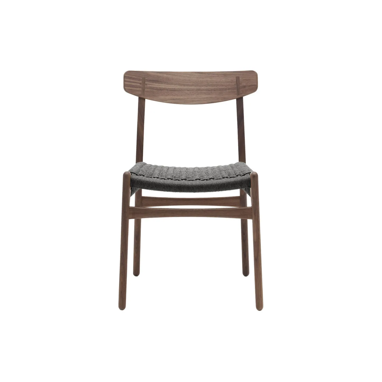 CH23 spisebordsstol, olieret valnød/sort