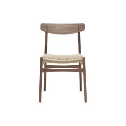 CH23 spisebordsstol, olieret valnød/natur