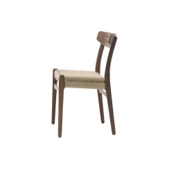 CH23 spisebordsstol, olieret valnød/natur