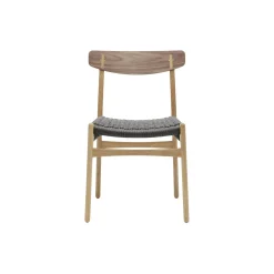 CH23 spisebordsstol, olieret eg/olieret valnød/sort