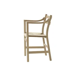 CH46 spisebordsstol, sæbebehandlet eg/natur