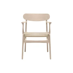 CH26 spisebordsstol, sæbebehandlet eg/natur