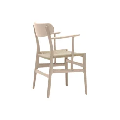 CH26 spisebordsstol, sæbebehandlet eg/natur