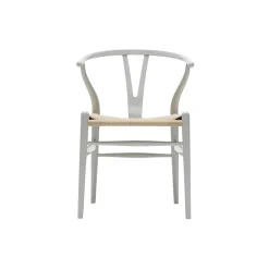 CH24 Y-stolen spisebordsstol, silver grey/natur