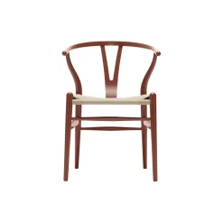 CH24 Y-stolen spisebordsstol, red brown/natur