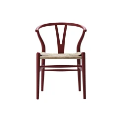 CH24 Y-stolen spisebordsstol, soft red