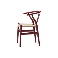 CH24 Y-stolen spisebordsstol, soft red