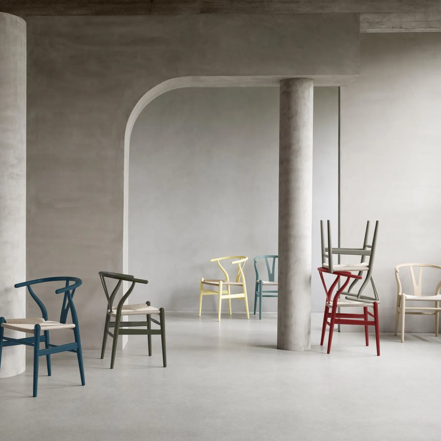 CH24 Y-stolen spisebordsstol, soft north sea