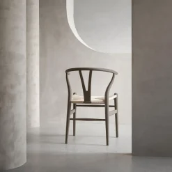 CH24 Y-stolen spisebordsstol, soft clay