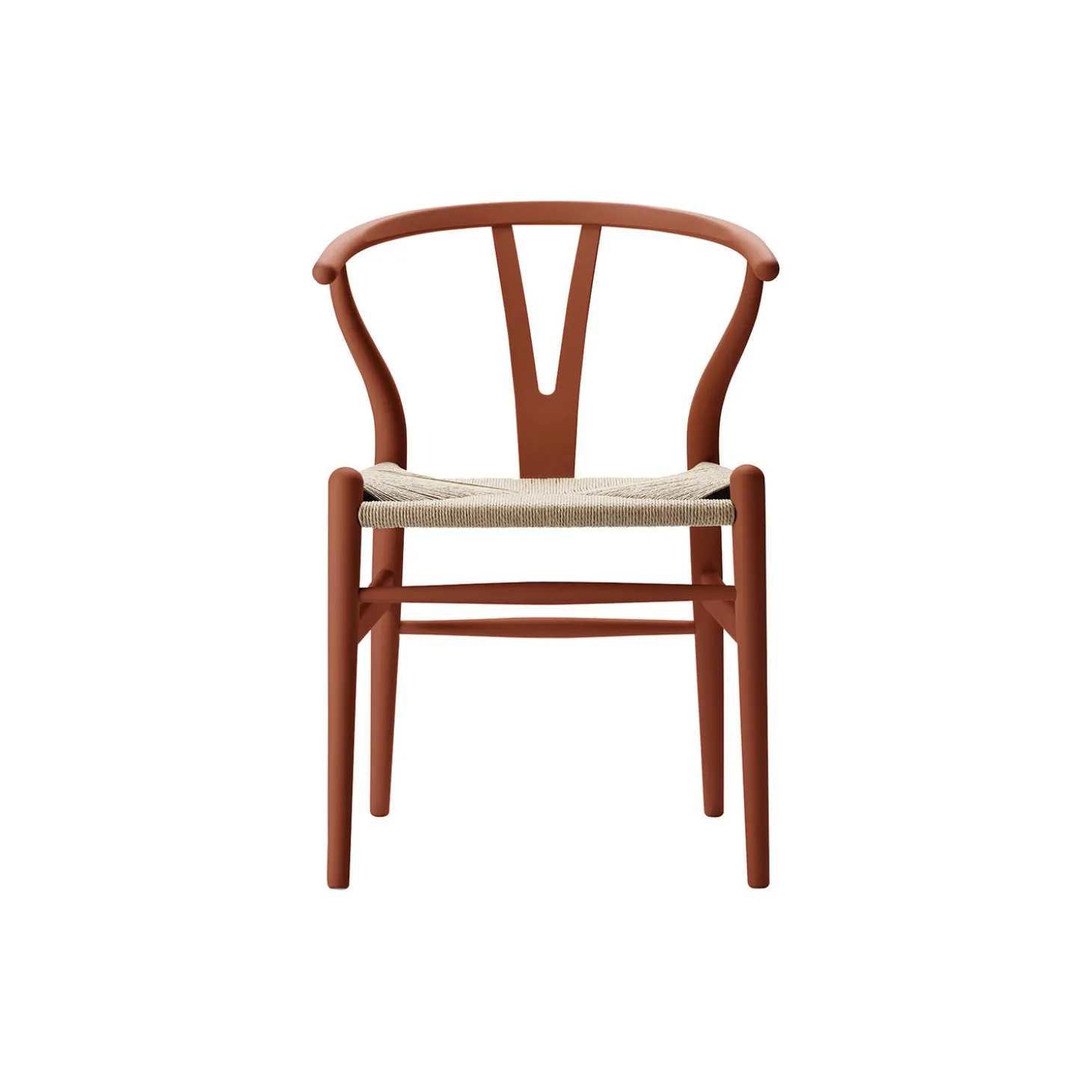 CH24 Y-stolen spisebordsstol, soft terracotta