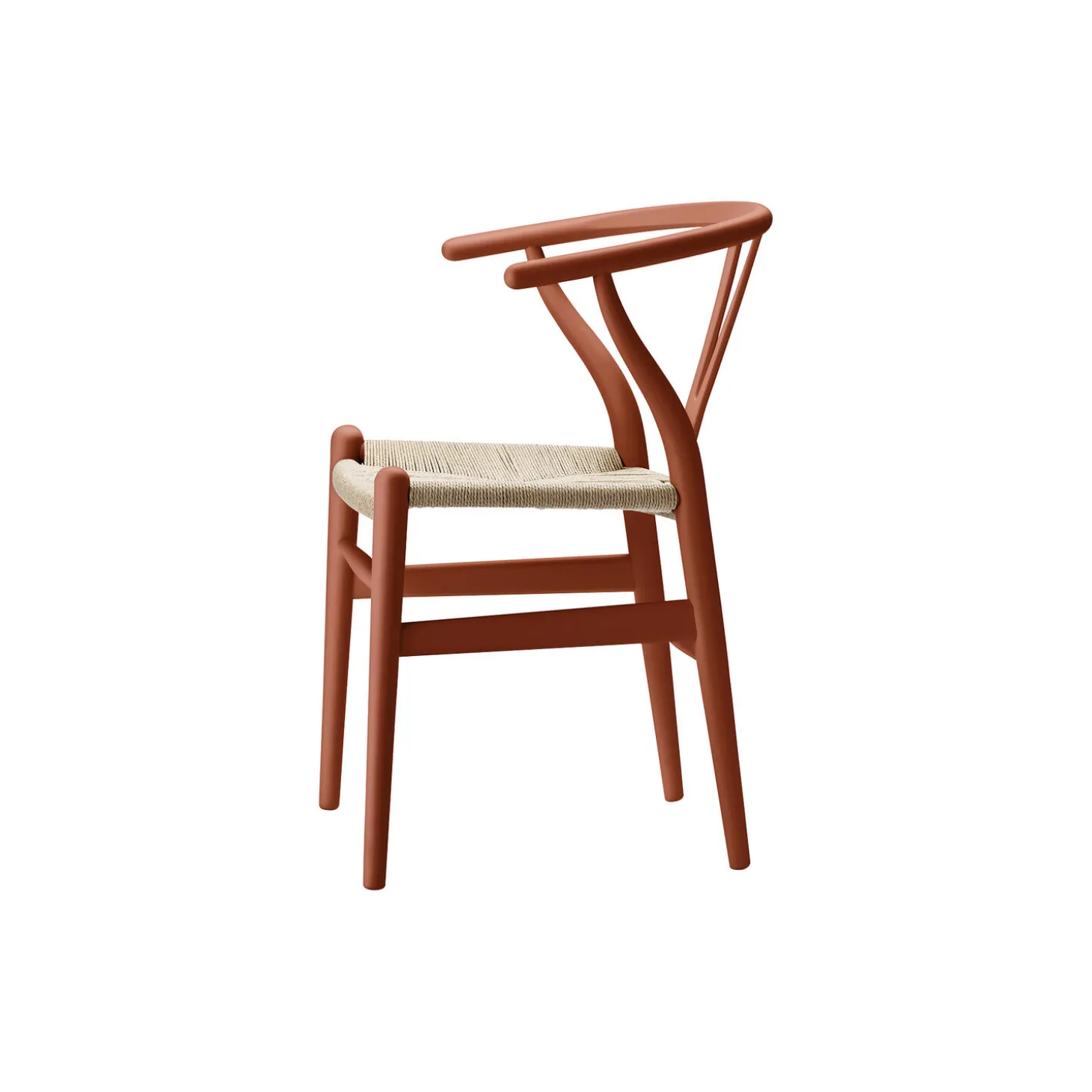 CH24 Y-stolen spisebordsstol, soft terracotta