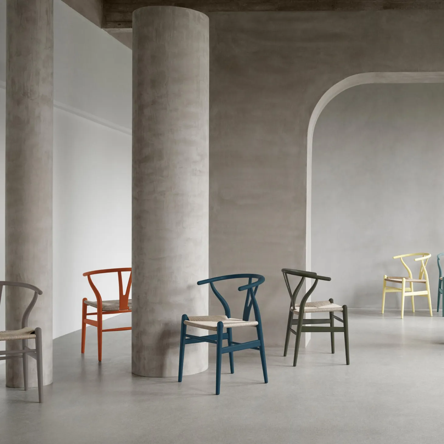 CH24 Y-stolen spisebordsstol, soft terracotta