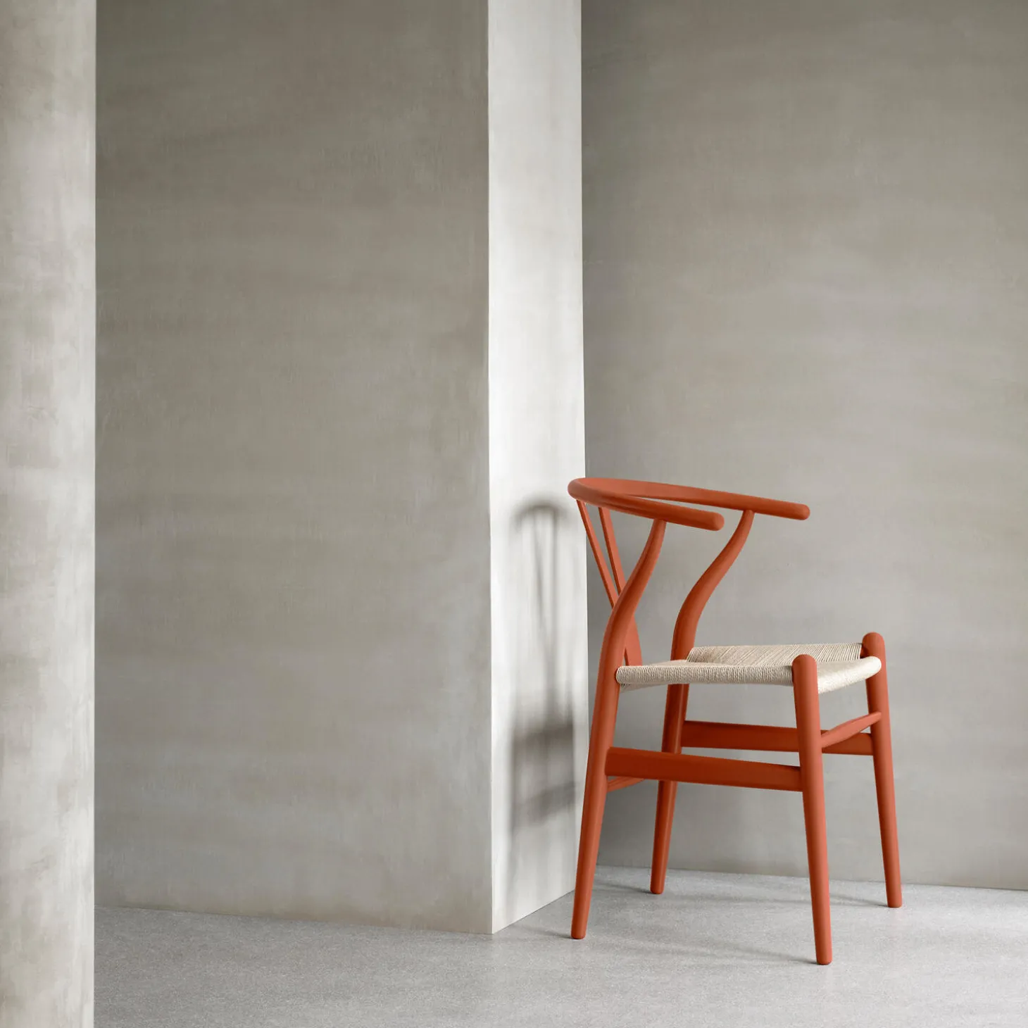 CH24 Y-stolen spisebordsstol, soft terracotta