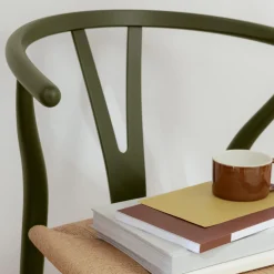 CH24 Y-stolen spisebordsstol, soft seaweed