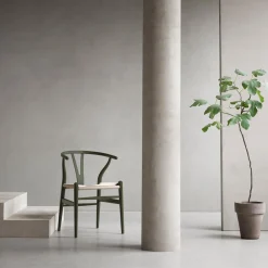 CH24 Y-stolen spisebordsstol, soft seaweed