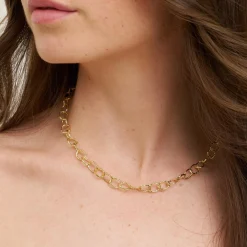 Chain Halskæde, forgyldt