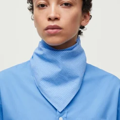 Charlie Scarf Check, mix blue