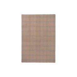 Check plaid, camel/light grey