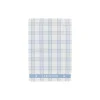 Checked Organic Cotton Terry Kitchen Towel, white/blue