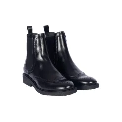 Chelsea læderstøvle, black/black