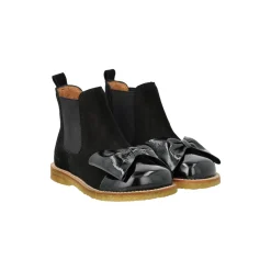 Chelsea støvle, black/black elastic