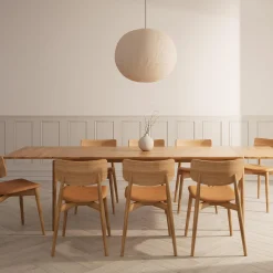 Chiara spisebordsstol, Davos 2758 Brandy/naturolieret eg