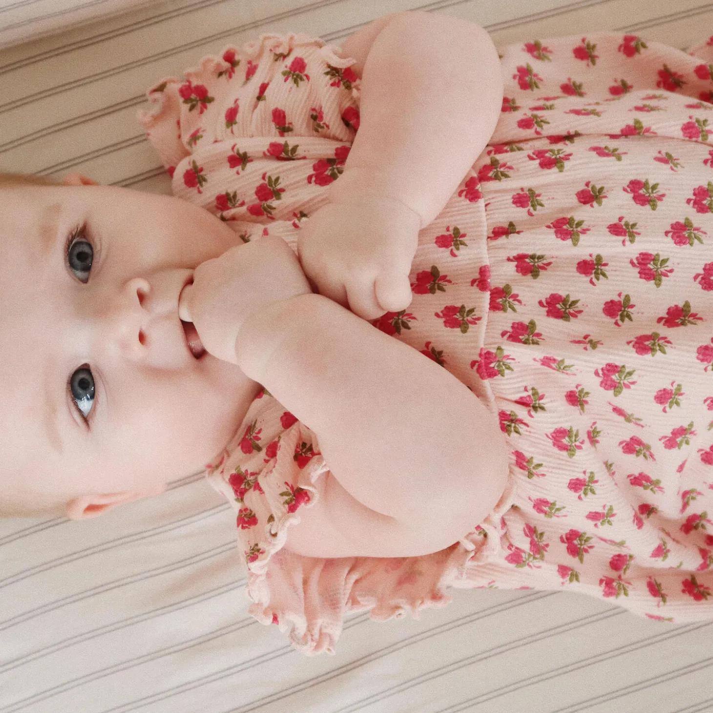 Chleo Frill Romper, rosie rose