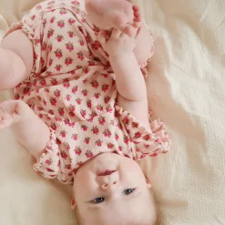 Chleo Frill Romper, rosie rose