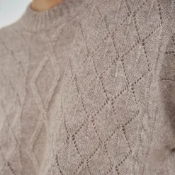 Christine Cable Sweater, dark sand