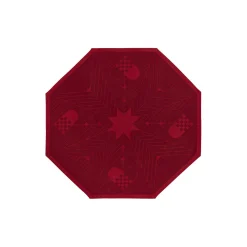 CHRISTMAS TRADITIONAL juletræstæppe, deep red