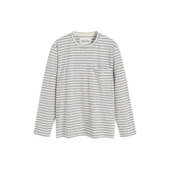 Circular Long Sleeve Melange, mix grey melange