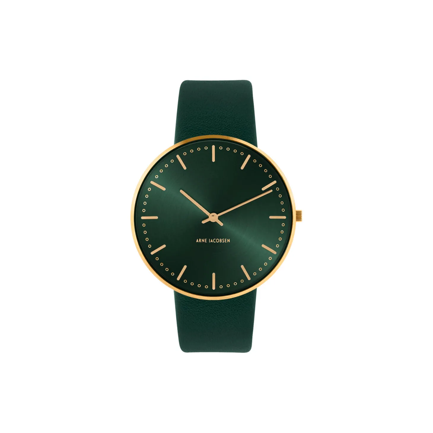 City Hall armbåndsur, green/gold/green